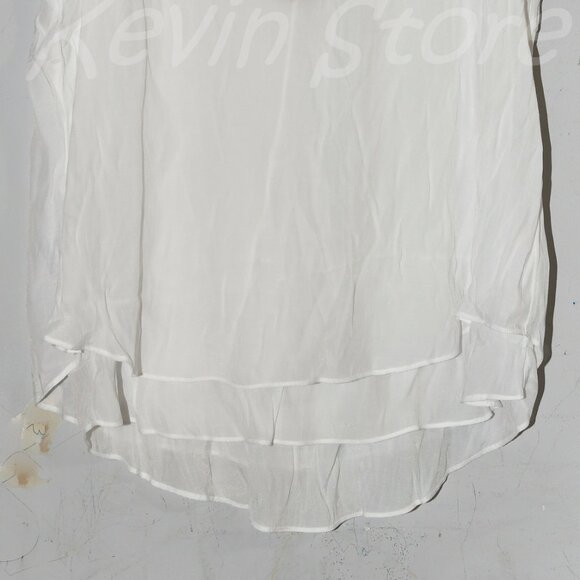 Cristina B Ladies' Sleeveless Blouse Double‎ layer tunic Hi-low hem - Picture 3 of 7